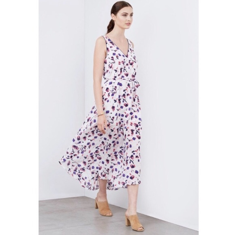 Amour Vert Silk Maxi Dress